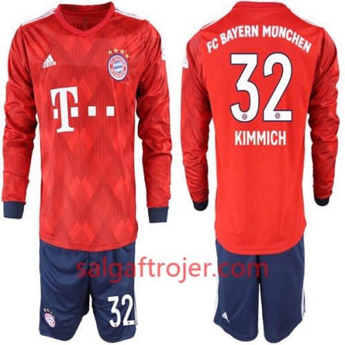 FC Bayern München Fodboldtrøjer Joshua Kimmich 32 Børn Hjemmebanesæt 2018/19 Langærmet FC Bayern München Fodboldtrøjer Joshua Kimmich 32 Børn Hjemmebanesæt 2018/19 Langærmet